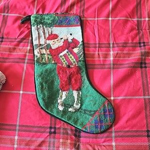 Vintage stocking needlepoint